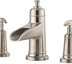 Pfister LG49YP1K Ashfield 2-Handle 8" Widespread Bathroom Faucet in Brushed Nickel, Water-Efficient Model