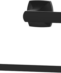 Pfister Vaneri Towel Ring, Hand Towel Holder for Bathroom, Wall-Mounted, Screw-In, Matte Black Finish, BRBVRI0B