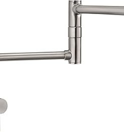 Pfister GT533-PFS Lita 2-Handle Wall Mount Pot Filler, Stainless Steel