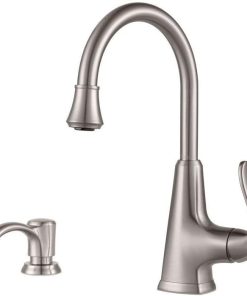 Pfister Pasadena Single-Handle Bar Faucet in Stainless Steel 2