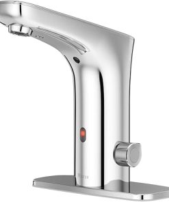 Pfister Inertia Electronic Touchless Motion Sensor Commercial Bathroom Sink Faucet, Single Hole, Polished Chrome Finish, LF042EINC