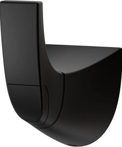 Pfister Karci Bathroom Towel Hook Robe Hook Coat Hook, Wall-Mounted, Screw-In, Matte Black Finish, BRHKA0B