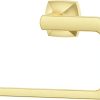 Pfister Vaneri Towel Ring, Hand Towel Holder for Bathroom, Wall-Mounted, Screw-in, Brushed Gold Finish, BRBVRI0BG