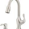 Price Pfister Pfirst Series Kitchen Faucet 2-Handle Chrome Acrylic Handles, G1351100 3