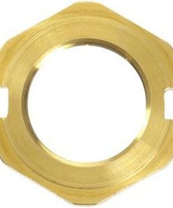 Pfister 931-6000 R/T Body Locknut, 1 Piece, Hex, Brass, Left Hand, #00-112, Black, Commercial Grade