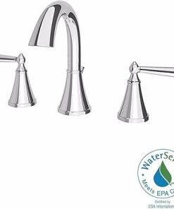 Pfister GT49GL0K Saxton 2-Handle 8 Inch Widespread Bathroom Faucet in Polished Chrome