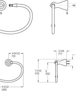 Pfister BRB-MB1Y Marielle Towel Ring, Tuscan Bronze 2