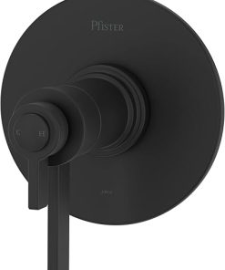 Pfister R89-WN Winter Park Thermostatic Valve Trim Only with Dual Lever Handles and Volume Control - Less Rough In - Spot Defense Black