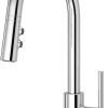 Pfister Pasadena Kitchen Faucet with Pull Down Sprayer and Soap Dispenser, Single Handle, High Arc, Stainless Steel Finish, F5297PDS 4