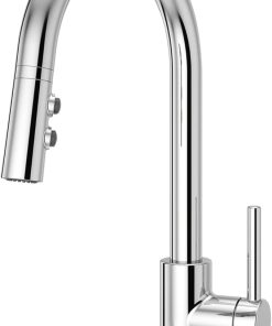 Pfister Stellen Kitchen Faucet with Pull Down Sprayer, Single Handle, High Arc, Polished Chrome Finish, LG529SAC