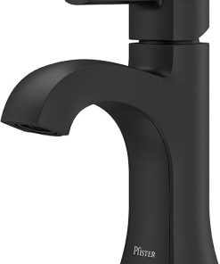 Pfister Vaneri Bathroom Sink Faucet, Single Control, 1-Handle, Single Hole, Matte Black Finish, LF042VRIBB