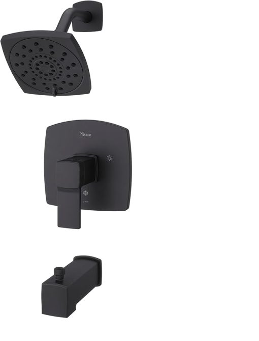 Pfister LG898DAB Deckard 1-Handle Tub & Shower Trim, Matte Black