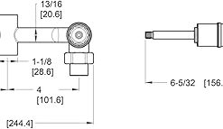 Pfister 00731XA 2-Handle Shower Only Rough-In Valve 2
