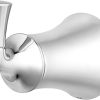 Pfister BRH-TR0 Iyla Single Hook Robe Hook with Concealed Mounting, Polished Chrome