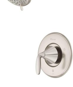 Pfister LG89-8WF Winfield Tub and Shower Trim Package with 1.8 GPM Multi Function Shower Head, Quick Connect Diverter Tub Spout, and Pforever Seal Technology - Brushed Nickel