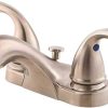 Pfister Contempra Bathroom Sink Faucet, 8-Inch Widespread, 2-Handle, 3-Hole, Matte Black Finish, LG49NC1B 4
