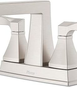 Pfister LG48-HT0 Holliston 1.2 GPM Centerset Bathroom Faucet - Spot Defense Brushed Nickel