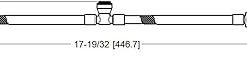 Pfister 9710250 Quick Connect Hose Assembly for Widespread 49 Series, Genuine Replacement Part, Count 1 2
