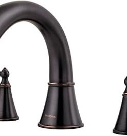 Pfister Saxton 2-Handle Complete Roman Tub Trim Faucet, RT65GLY, Tuscan Bronze