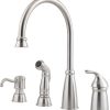Pfister Pfirst Series Kitchen Faucet with Pull-Down Sprayer, Single Handle, High Arc, Tuscan Bronze Finish, G529PF2Y 3