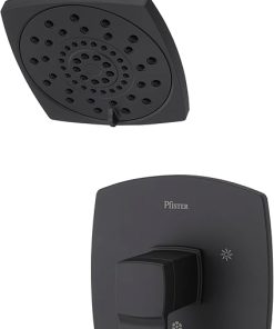 Pfister Deckard Bathroom Shower Faucet Matte Black (Valve Not Included) LG897DAB
