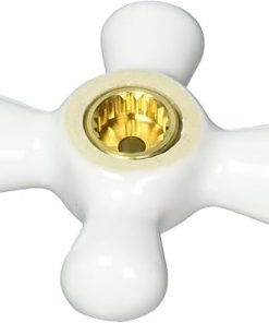 Pfister 940-9850 Bedford/ Savannah 03/ 05/ 07/ 49 Series Large Netted Porcelain Cross Handle, Polished Chrome 2