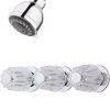 Pfister 3-Handle Tub & Shower Faucet with Metal Verve Knob Handles in Polished Chrome