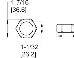 Pfister 9315000 Union Nut 2