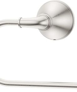 Pfister Visalia Towel Ring, Hand Towel Holder for Bathroom, Wall-Mounted, Screw-In, Spot Defense Brushed Nickel Finish, BRBVSL0GS