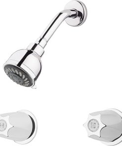 Pfister Shower Trim Kit, Valve and Cartridge Included, 2-Handle, Metal Knob Handles, Polished Chrome Finish, LG073120