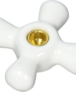 Pfister 940-9850 Bedford/ Savannah 03/ 05/ 07/ 49 Series Large Netted Porcelain Cross Handle, Polished Chrome