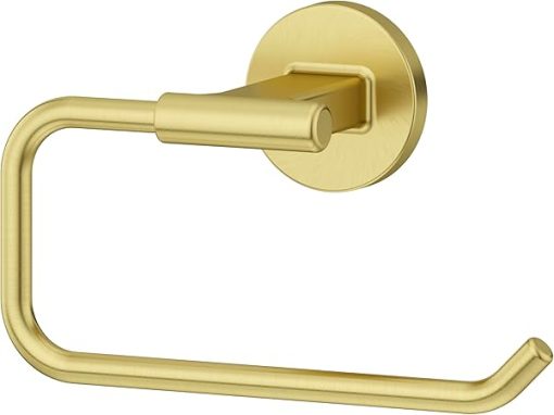 Pfister Capistrano Towel Ring, Hand Towel Holder for Bathroom, Wall-Mounted, Screw-in, Brushed Gold Finish, BRBCSO0BG