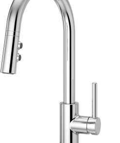 Pfister Stellen Kitchen Faucet with Pull Down Sprayer, Single Handle, High Arc, Polished Chrome Finish, LG529SAC 2
