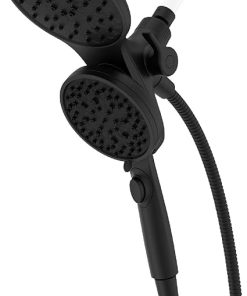 Pfister HydroFuse Shower Head and Handheld Combo, Hose Included, Magnetic Docking, 6-Function, 2.5 GPM, Spot Defense Matte Black Finish, 020HFM01SDB