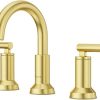 Pfister Bruxie Bathroom Sink Faucet, Single Control, 1-Handle, Single Hole, Brushed Gold Finish, LF042BIEBG 3