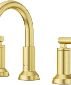 Pfister Capistrano Bathroom Sink Faucet, 8-Inch Widespread, 2-Handle, 3-Hole, Brushed Gold Finish, LF049CSOBG
