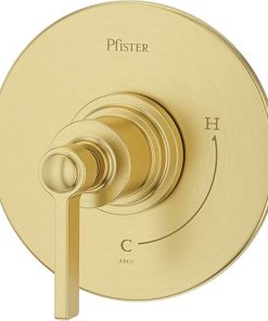 Pfister R89-1WN Winter Park Pressure Balanced Valve Trim Only with Single Lever Handle - Less Rough In - Brushed Gold