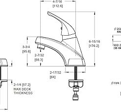 Pfister LJ142800C Pfirst Series Single Control Centerset Bathroom Faucet in Polished Chrome 2