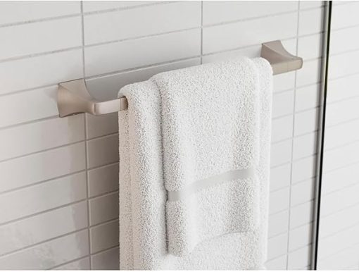 Pfister BTB-SSQ1 Soft Square 18" Towel Bar - Brushed Gold - Image 2