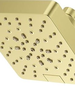 Pfister USH-51SHW Modern Square 1.75 GPM Multi Function Shower Head - Brushed Gold