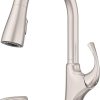 Pfister G13310SS Pfirst Series 1-Handle Pull-Out Kitchen Faucet in Stainless Steel, Water-Efficient Model 4