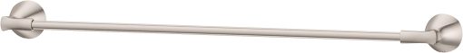 Pfister Willa Bath Towel Bar for Bathroom, 24-Inch, Wall-Mounted, Screw-In, Brushed Nickel Finish, BTBWLL2K