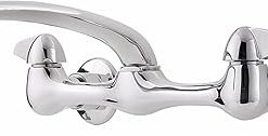 Pfister G1271000 Pfirst Series 2-Handle Wallmount Kitchen Faucet, Polished Chrome, 1.5 GALLON PER MINUTE
