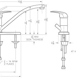 Pfister Pfirst Series 1-Handle Kitchen Faucet, Polished Chrome 2
