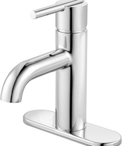 Pfister Fullerton 1 Handle Bathroom Faucet with Push and Seal, Polished Chrome 2