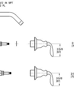 Pfister S10-430K Avalon 3-Handle Shower Handle, Brushed Nickel 2.50 x 2.50 x 2.50 inches 2