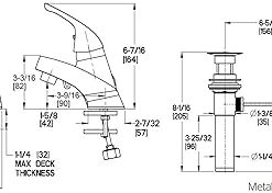 Pfister LG1426000 Pfirst Series Single Control 4 Inch Centerset Bathroom Faucet in Polished Chrome, Water-Efficient Model 2
