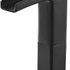 Single Control Waterfall Vessel Bathroom Faucet ,Matte Black