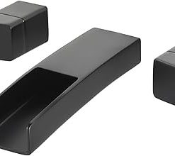 Pfister LG49-DF1B Kenzo 2-Handle Waterfall Wall Mount Bathroom Faucet Matte Black