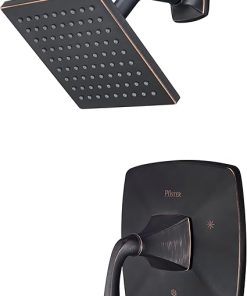 Pfister Bronson Shower Head and Valve Trim Only Kit (Valve Not Included), 1-Handle, Tuscan Bronze Finish, LG897BSY
